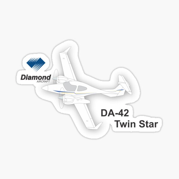 DA40 NG Diamond Star Pilot Side Vinyl Decal - Premium Aircraft Sticker For Aviation Enthusiasts