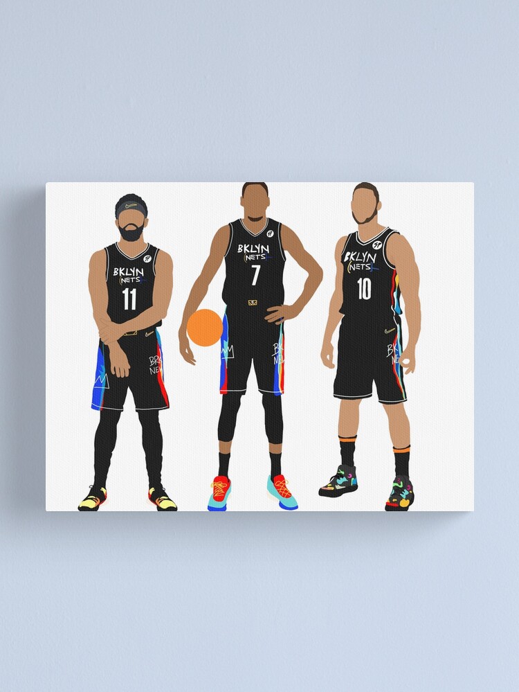 Brooklyn Nets Jersey Custom Canvas Print Wall Art