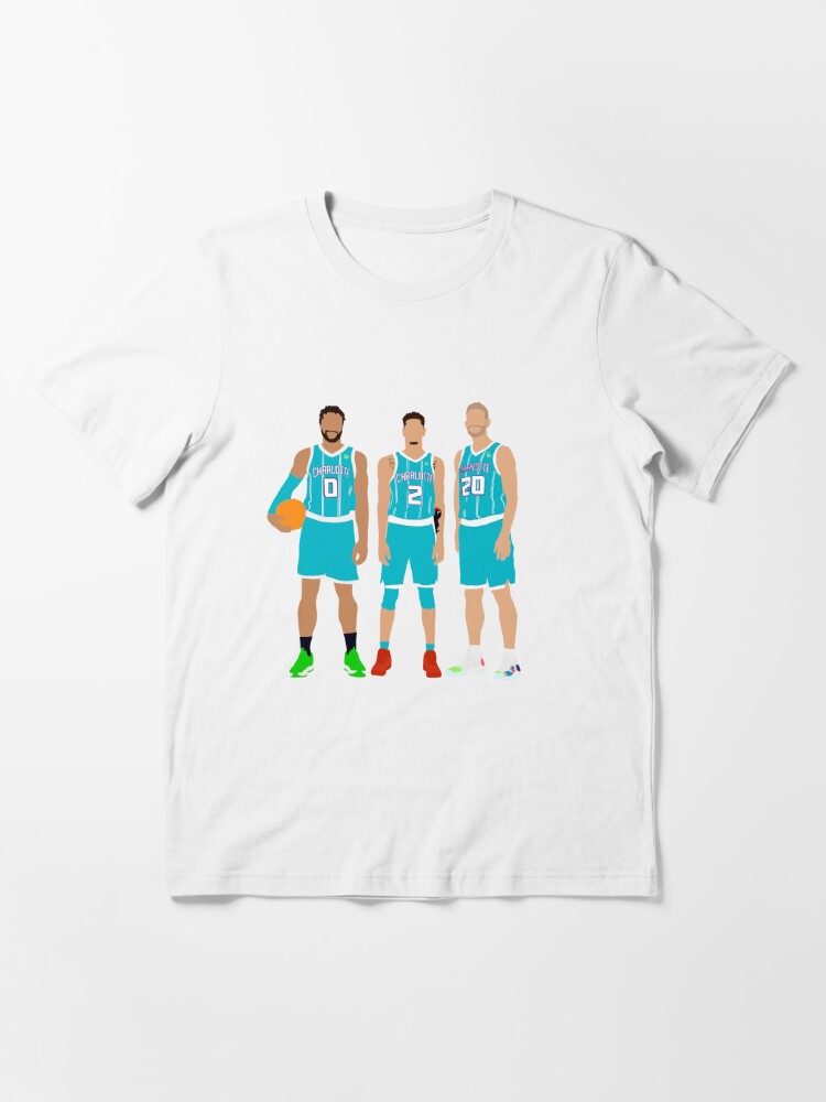 Charlotte Hornets Distressed logo T shirt