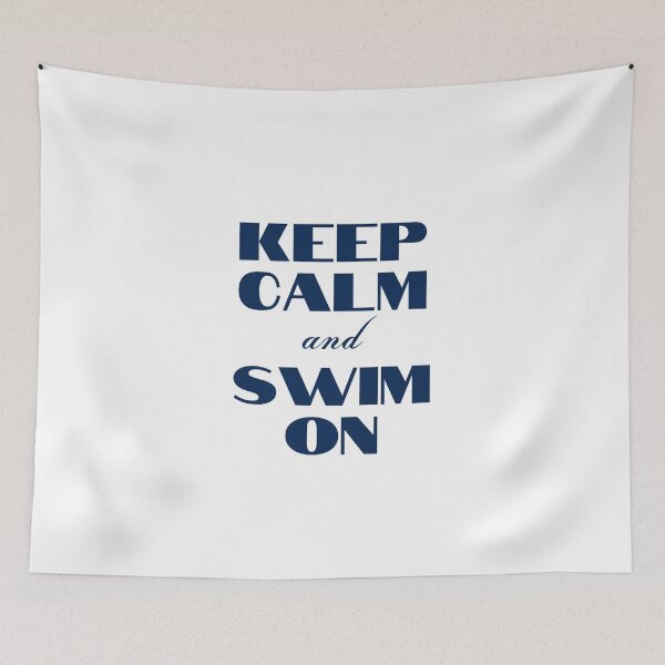 Item preview, Keep Calm and Swim On designed and sold by YourMinimalist-.