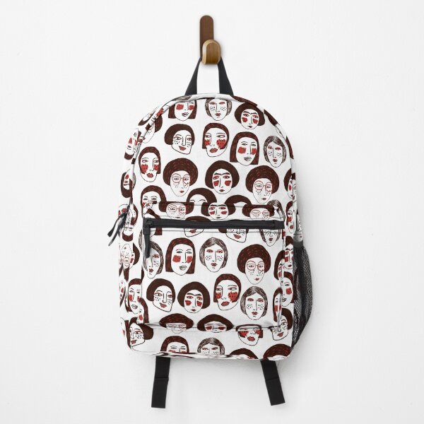 Item preview, Funny faces of girls. Pattern repeat. designed and sold by AlmudenaLopez.