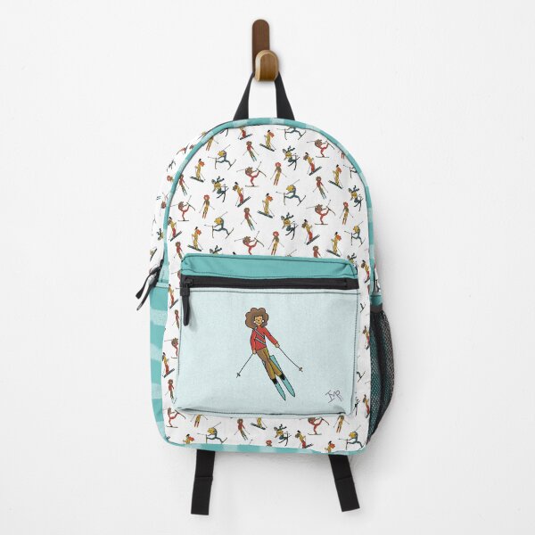Item preview, Freestyle women skiiers - winter sports - red designed and sold by Ingrid Poole.