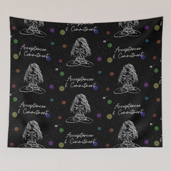 Item preview, Acceptance & Commitment~ Meditatimg Star Woman designed and sold by ForscarlettPub.
