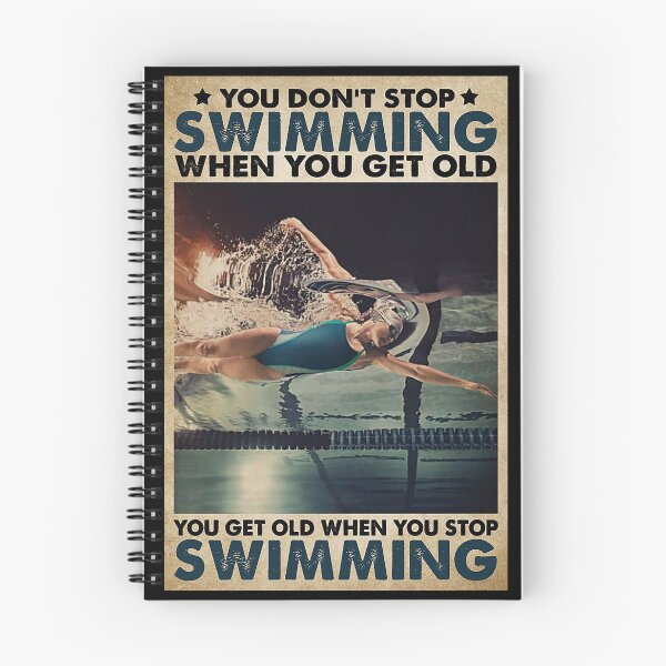 Item preview, You Get Old When You Stop Swimming designed and sold by aFloriya1987.