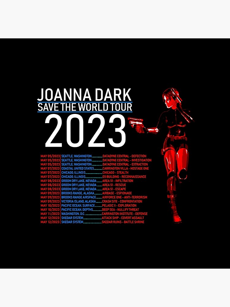 Disover Perfect Dark - Save The World Tour 2023 Throw Pillow