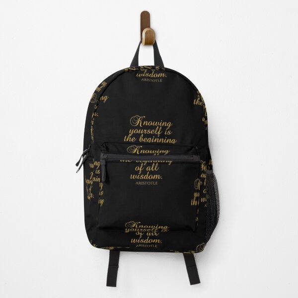 Item preview, Aristotle Quote - Knowing Yourself Is The Beginning Of All Wisdom - Philosophy - Gold designed and sold by PhiloJourney.