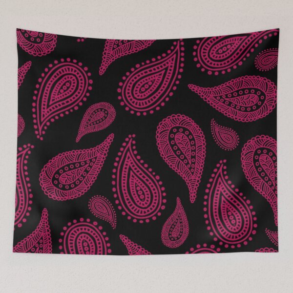 Item preview, Maroon Paisley Doodled Art Patterend  designed and sold by LusDigiArt.
