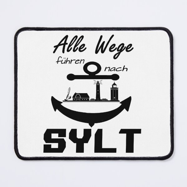 Item preview, All roads lead to Sylt designed and sold by Meer-Lifestyle.