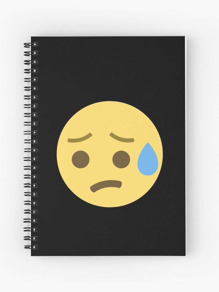 Sad Face Meme Spiral Notebooks for Sale