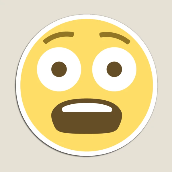 Fearful Face Emoji | Poster