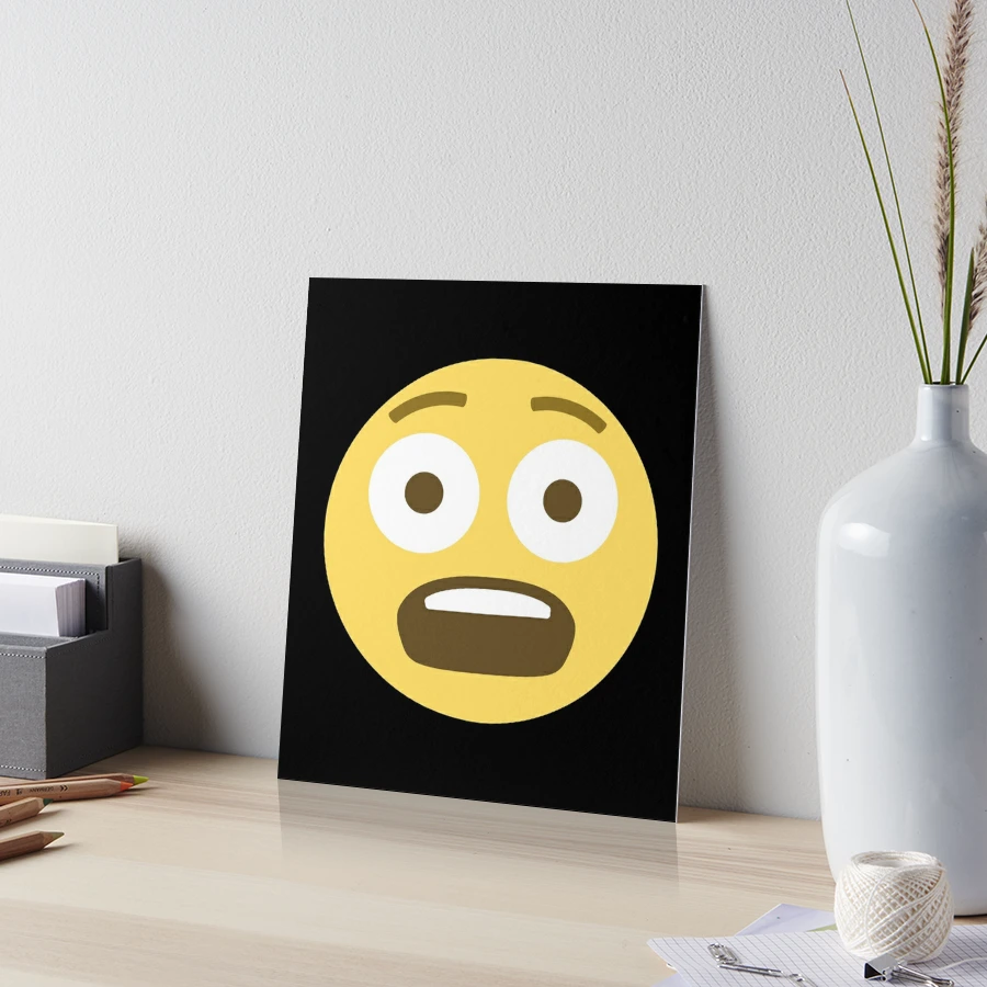 Fearful Face Emoji | Poster