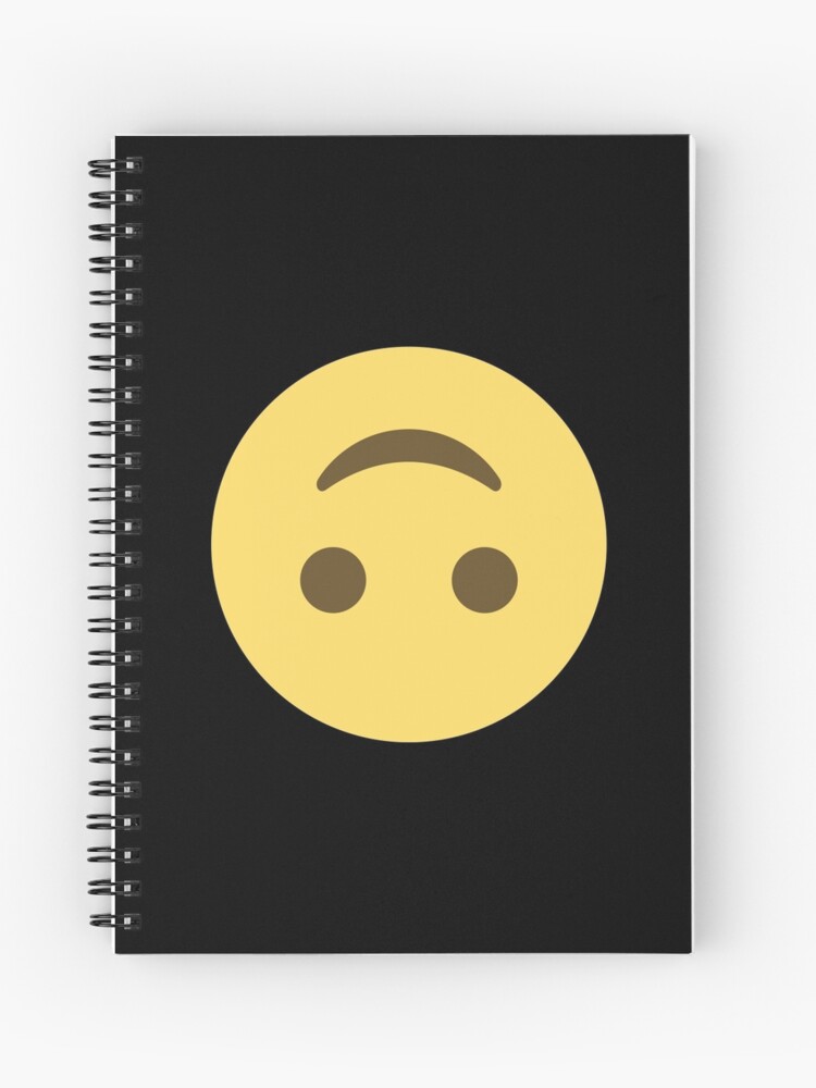 Cuaderno de espiral for Sale con la obra Emoji cara feliz boca