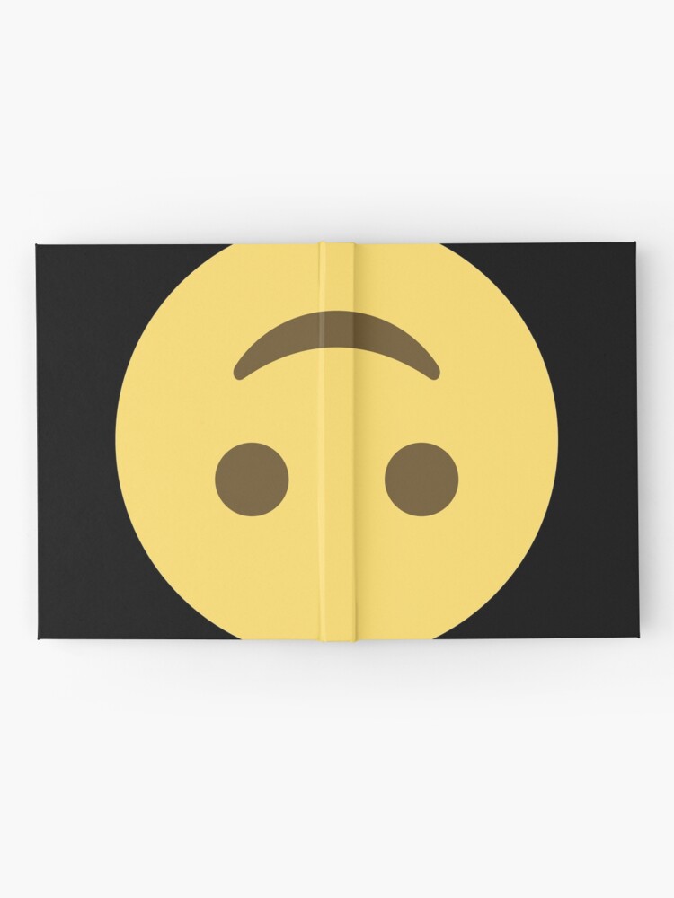 Cuaderno de tapa dura for Sale con la obra Emoji cara feliz boca