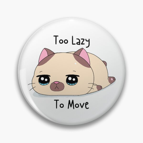 Item preview, Too Lazy To Move Cute Siamese Cat designed and sold by quinellie.