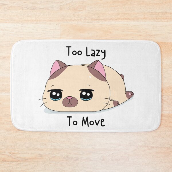Item preview, Too Lazy To Move Cute Siamese Cat designed and sold by quinellie.