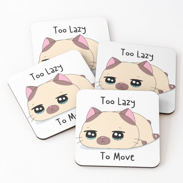 Item preview, Too Lazy To Move Cute Siamese Cat designed and sold by quinellie.