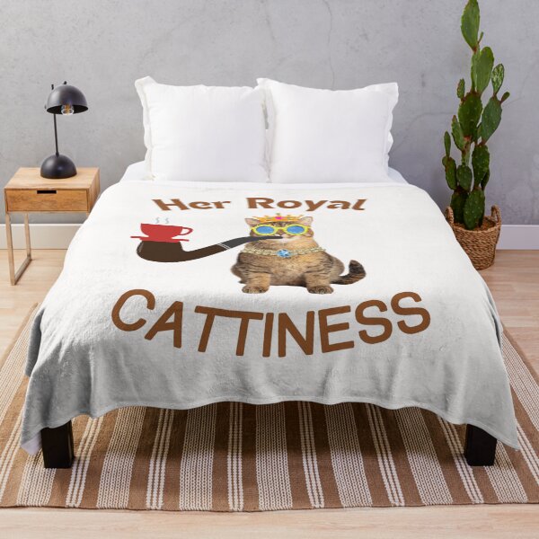 Item preview, Her Royal Cattiness | Coffee Cat | Smoking Cat | Cat Cigar | Funny Cat designed and sold by CosmicStory.