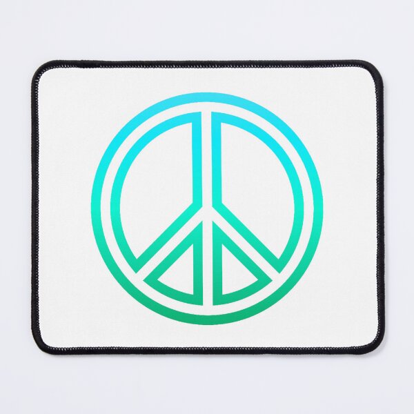 Item preview, CND peace symbol - turquoise designed and sold by BTCelebration.