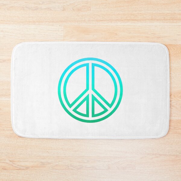 Item preview, CND peace symbol - turquoise designed and sold by BTCelebration.
