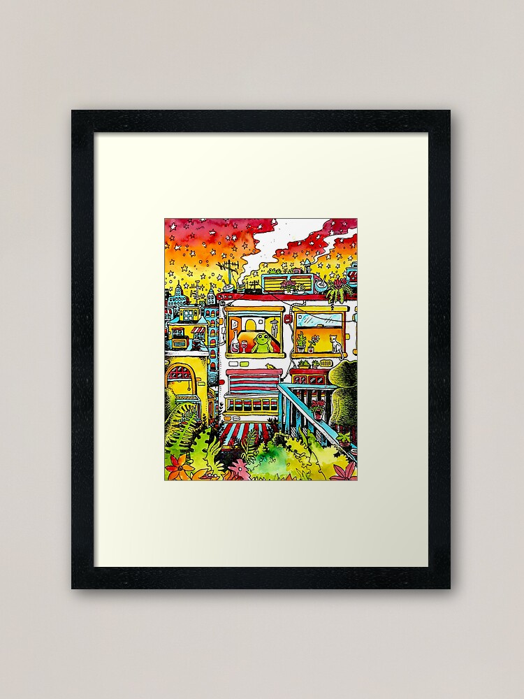 Alternate view of Balcony Framed Art Print