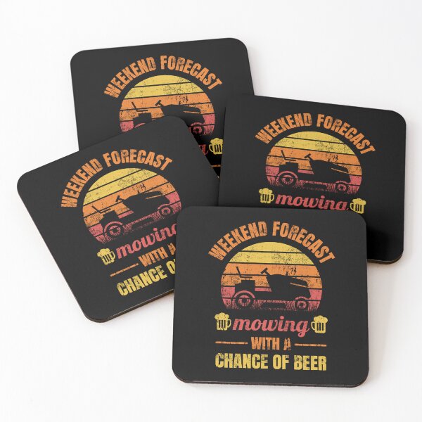 Item preview, Weekend forecast mowing with a chance of beer - Alcohol Garden designed and sold by DSOC-Clothing.