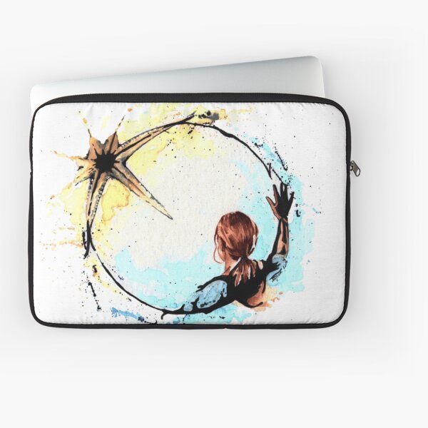 Arrival Laptop Sleeve for Sale by manchabubble