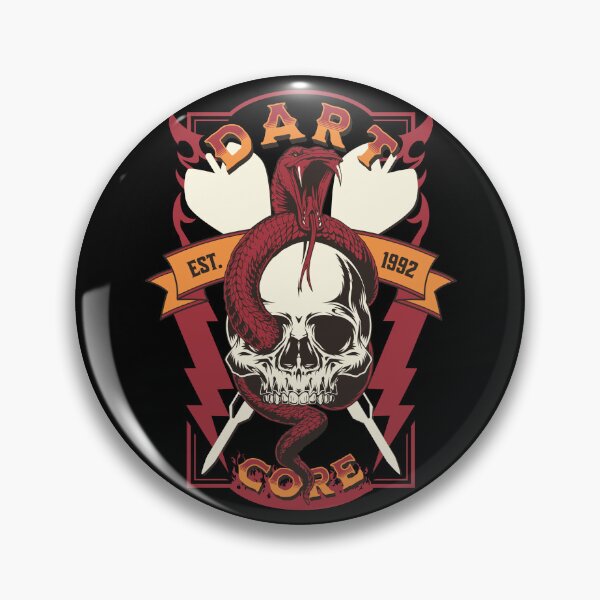 Aperçu de l'œuvre Fléchettes Dartcore Skull Snake Fire Bolts créée et vendue par OmmeDesigns.