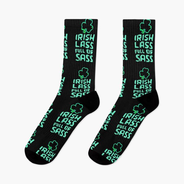 Item preview, Irish Lass Full Of Sass, St Patricks Day designed and sold by badlydrawnbabe.
