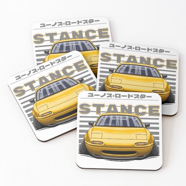 Item preview, Stance of Miata (yellow) designed and sold by JayPaburisat.