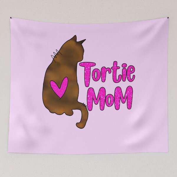 Item preview, tortoise shell tortie mom cat glitter  designed and sold by tiffanator606.