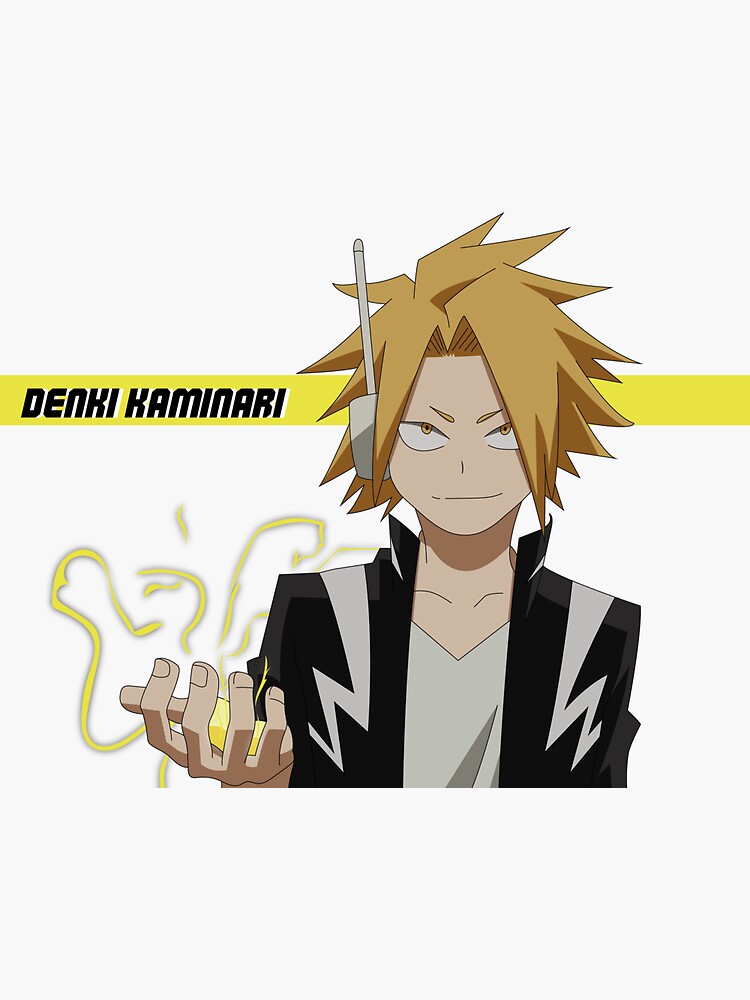 Denki Kaminari Sticker By Kura Redbubble