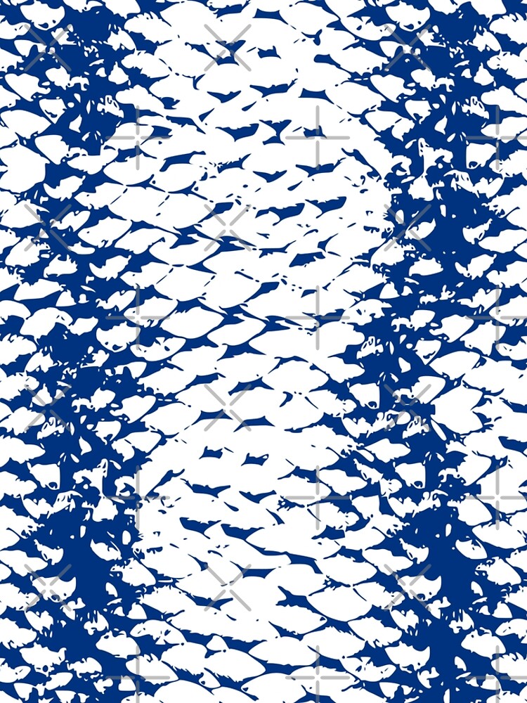 Fish Scale Blue Leggings