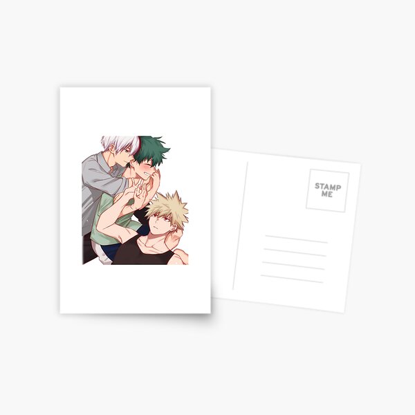 Todobakudeku My Hero Academia MHA Yaoi Postcard By ValentinaGraphs Redbubble