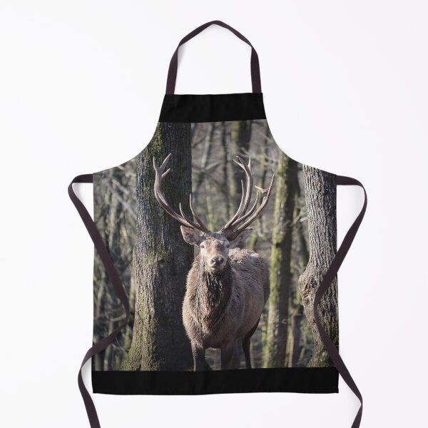 Item preview, Red Deer Stag Portrait Winter Forest designed and sold by Imladris01.