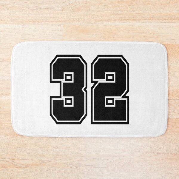Item preview, 32 shirt number number college style designed and sold by GeogDesigns.