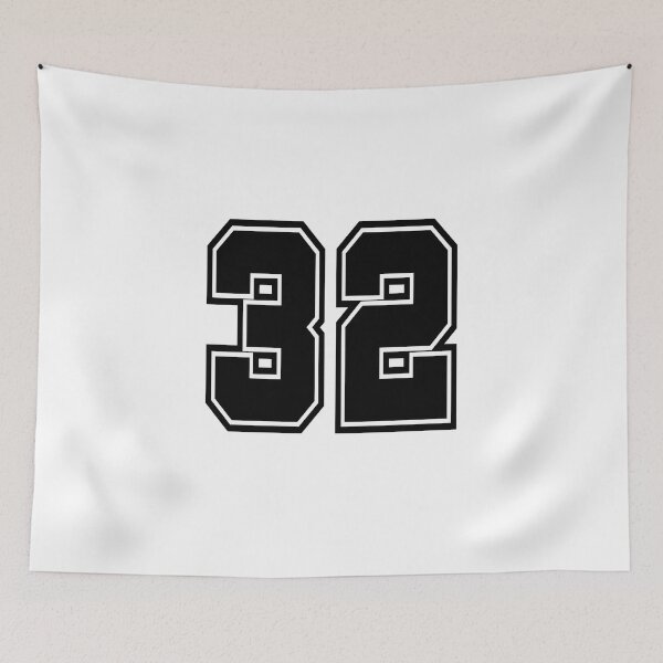 Item preview, 32 shirt number number college style designed and sold by GeogDesigns.