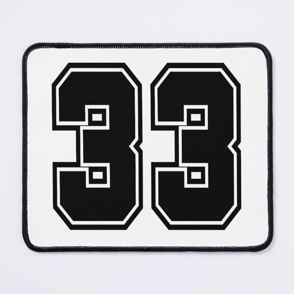 Item preview, 33 shirt number number college style designed and sold by GeogDesigns.