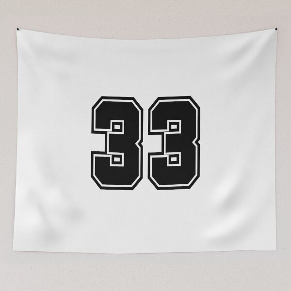 Item preview, 33 shirt number number college style designed and sold by GeogDesigns.
