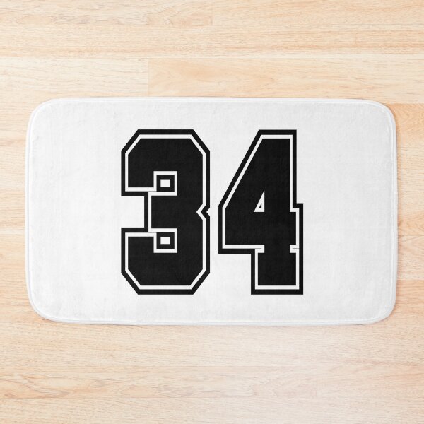 Item preview, 34 shirt number number college style designed and sold by GeogDesigns.