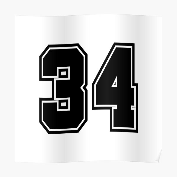 69 jersey number college style Poster by GeogDesigns