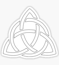 Triquetra White Version Sticker