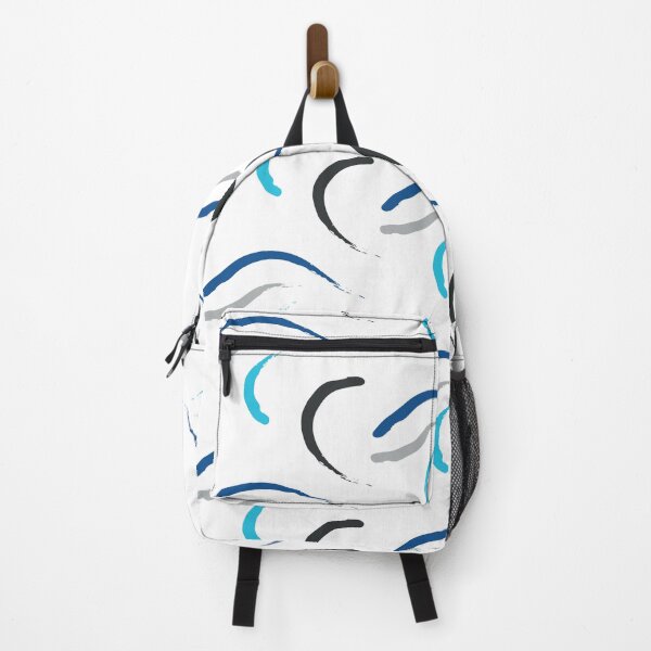 Item preview, Abstract blue waves seamless pattern designed and sold by toomi123.