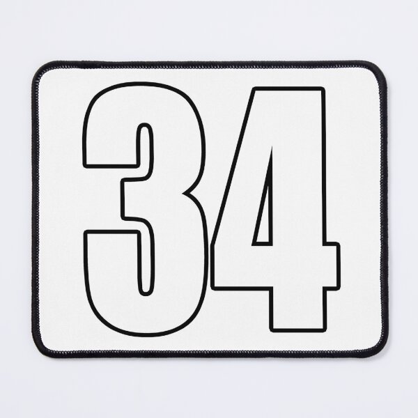 Item preview, 34 number number football designed and sold by GeogDesigns.