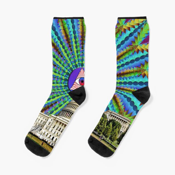 U.S. Capitol Mandala Sky Socks