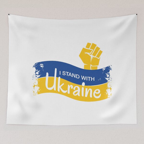 Item preview, I Stand With Ukraine | Слава Україні Slava Ukraine flag of Ukraine designed and sold by IrisDesign20.