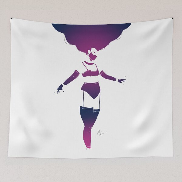 Item preview, Sexy girl floating in space designed and sold by Rickard Bengtsson.