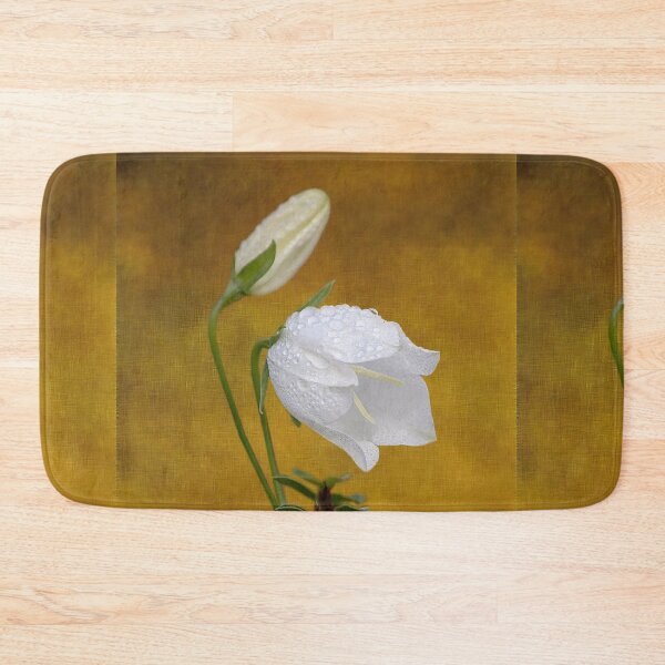 Item preview, ‘Fairy Bellflower’ - dew-covered flowerhead with buds designed and sold by sleepingdogprod.