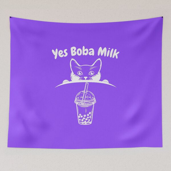 Item preview, Cat Drinking Boba Milk designed and sold by GleamingGiant.