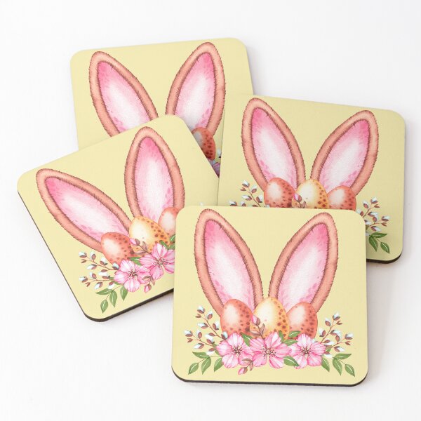 Item preview, Easter Bunny ears with flowers designed and sold by SKhappyartist.