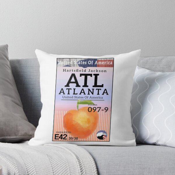 Item preview, ATLANTA HARTSFIELD JACKSON AIRPORT GEORGIA LUGGAGE BAGGAGE TAG PEACH ATL designed and sold by DESTINATIONS DECAL.